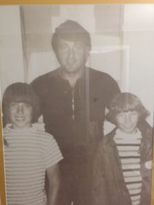 Tim and Mike Harrer with NHL hockey great Phil Esposito.